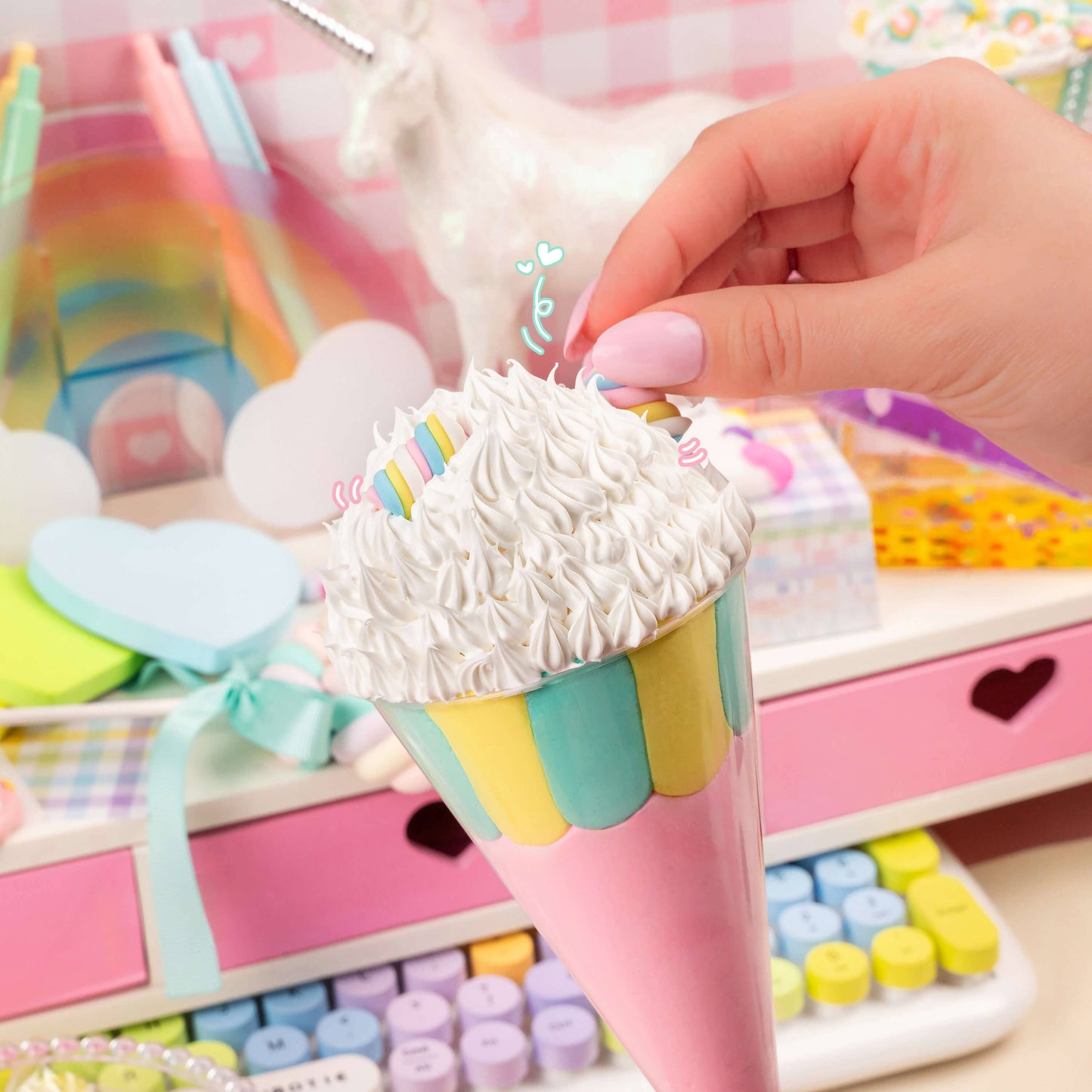 Play & Display Unicorn Parfait Clay Cafe Kit (16pcs/case)