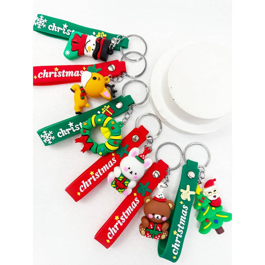 Cute Christmas Theme Keychain