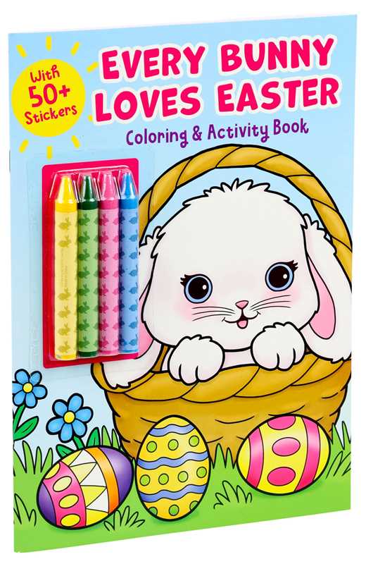 Every Bunny Loves Easter Coloring & Activity Book with 4 Crayons and 50+ Stickers by Editors of Silver Dolphin Books