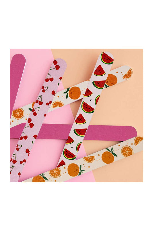 CALA 70115 Fruity Party 6pc Nail Files in pouch - 12set