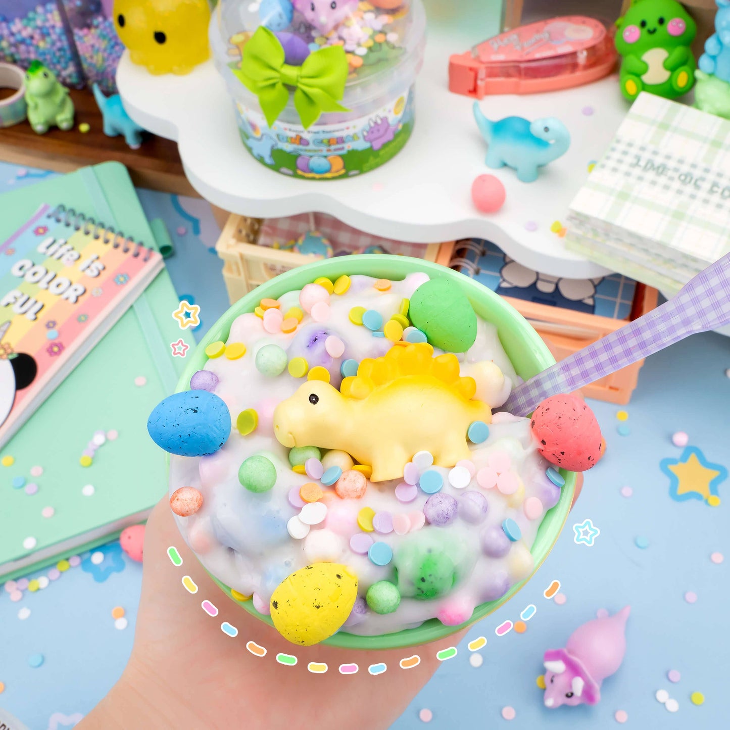 Dino Cereal Crunchy Slime (4pcs/case)