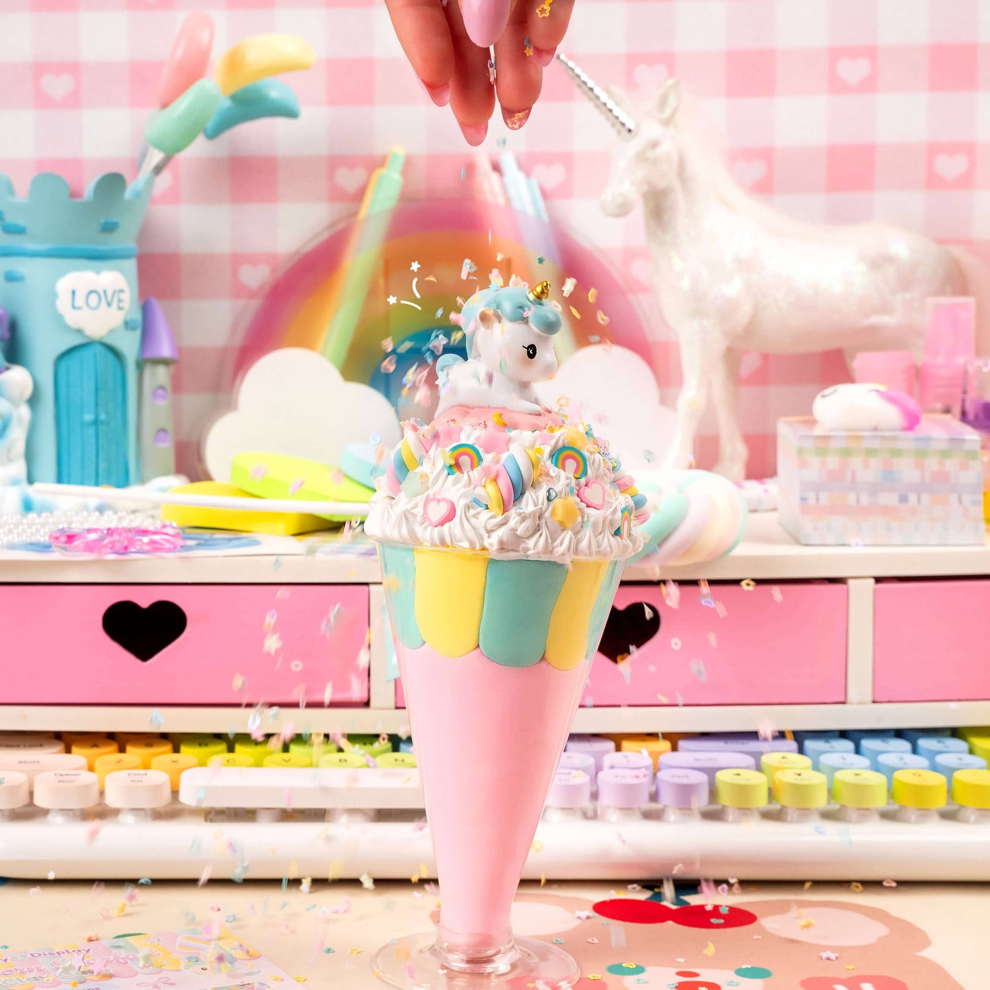 Play & Display Unicorn Parfait Clay Cafe Kit (16pcs/case)
