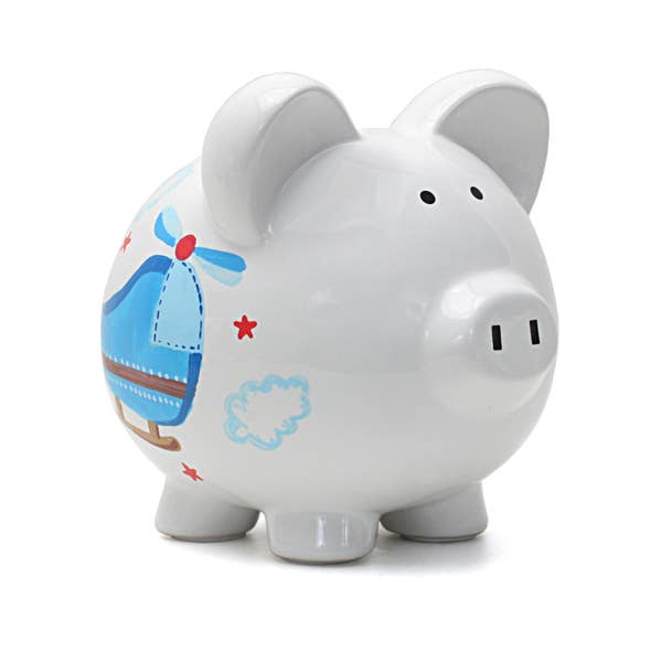 Helicopter Piggy Bank