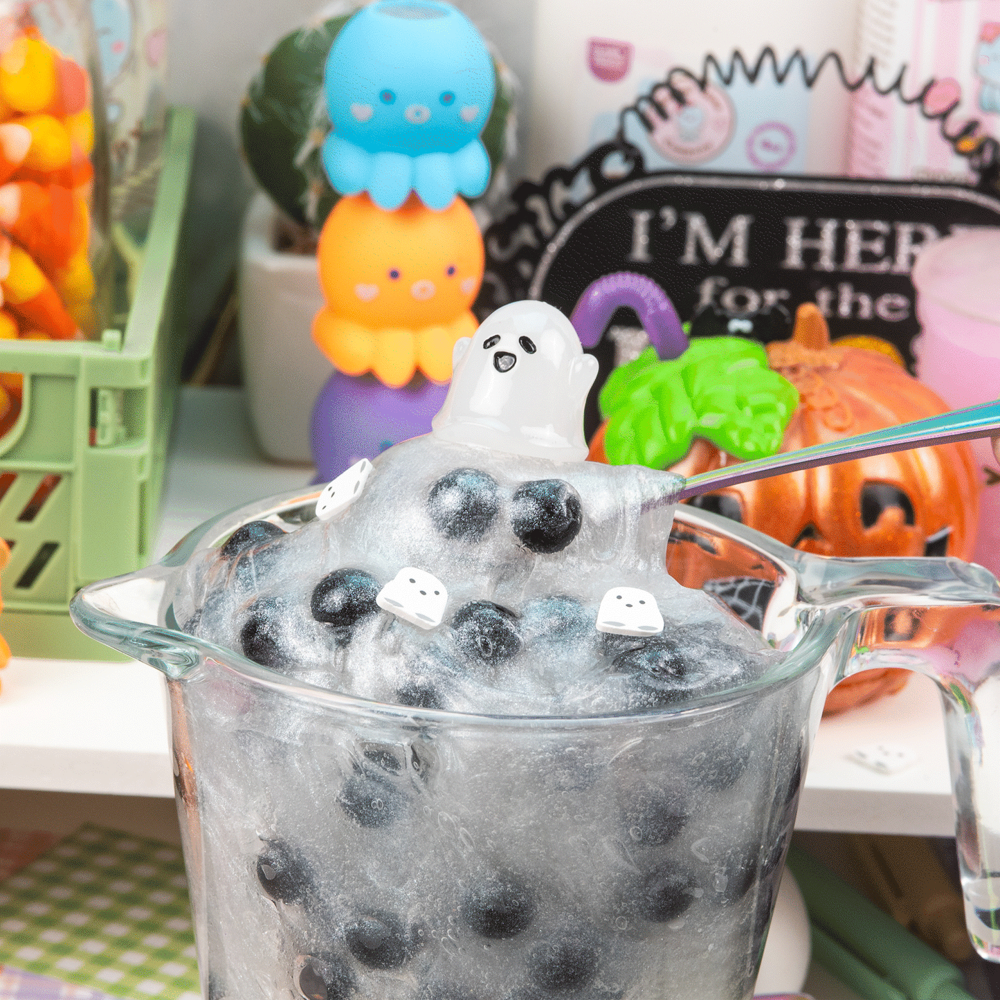 Liquid Ghost Boba Clear Slime (4pcs/case)