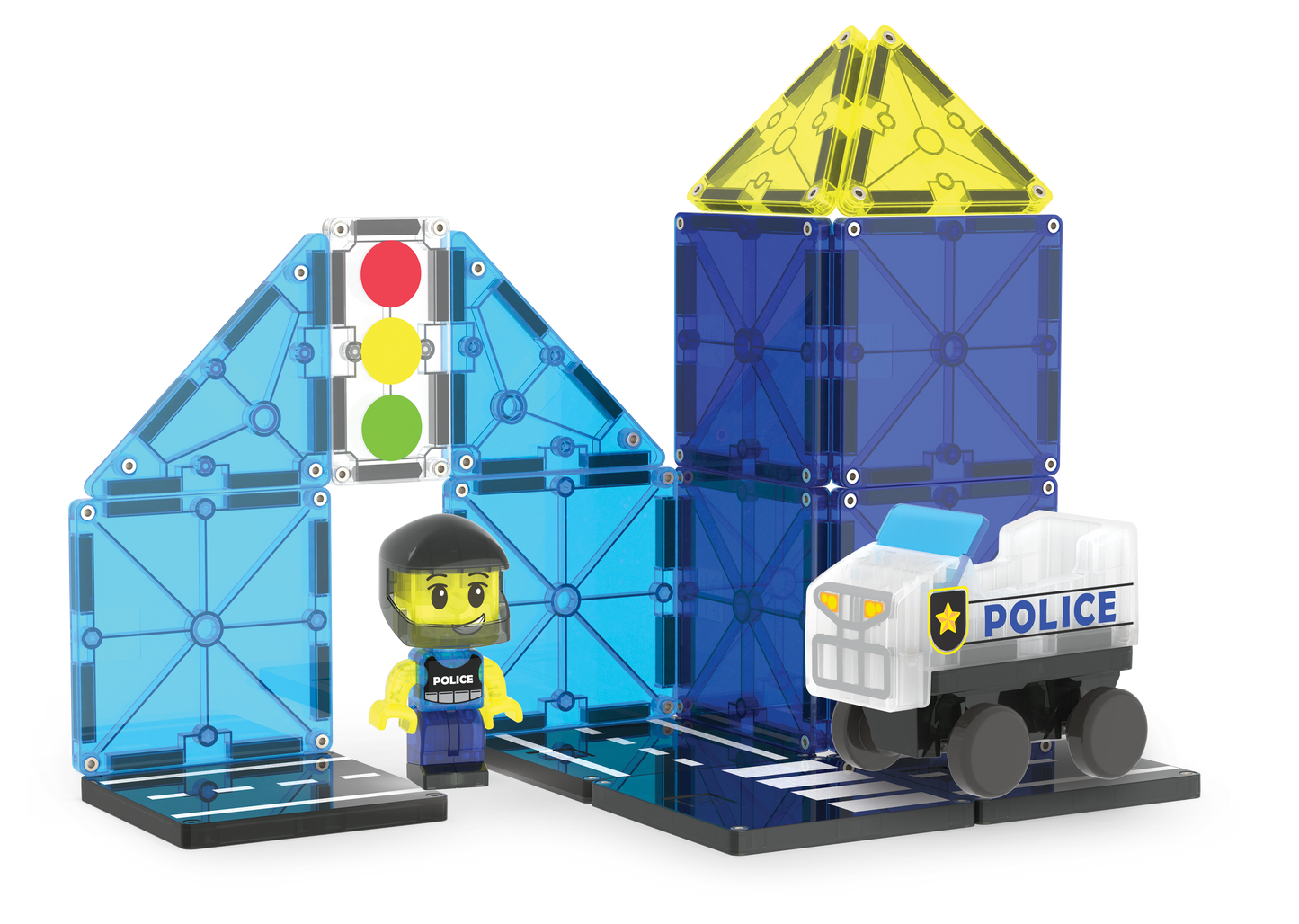 Magna-Tiles Police Patrol 20-Piece Set
