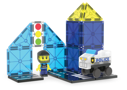 Magna-Tiles Police Patrol 20-Piece Set