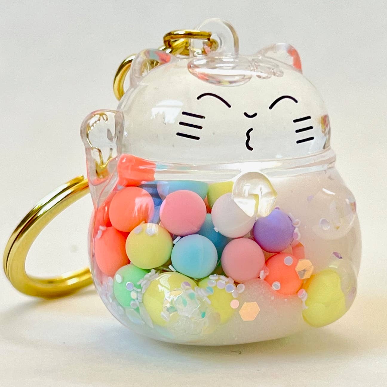 BUBBLE CAT FLOATY KEY CHARM