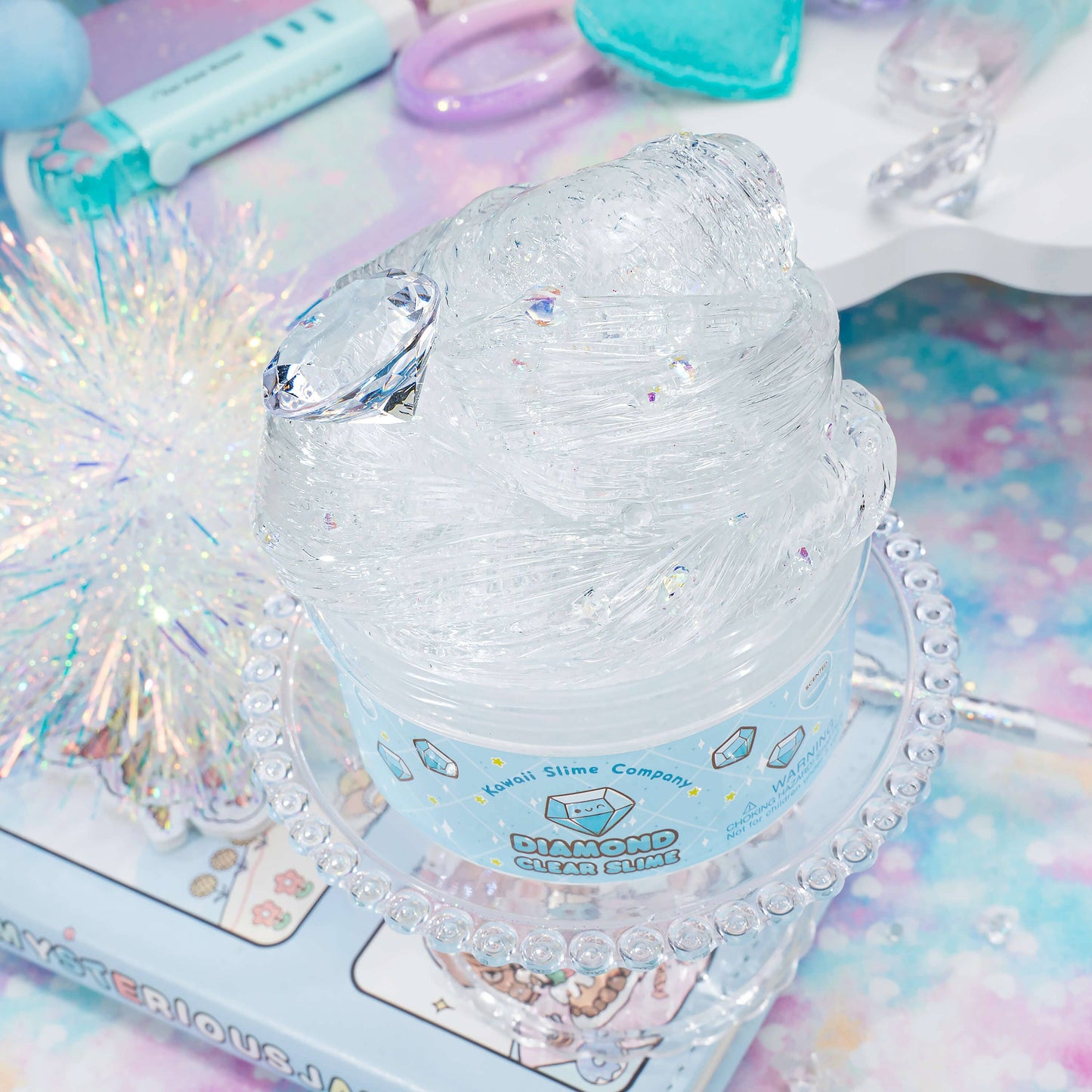 Diamond Clear Putty Slime (4pcs/case)