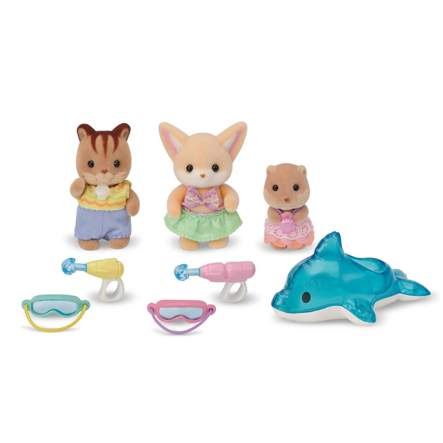 Calico Critters Nursery Friends Pool Fun Trio,3 Doll Figures