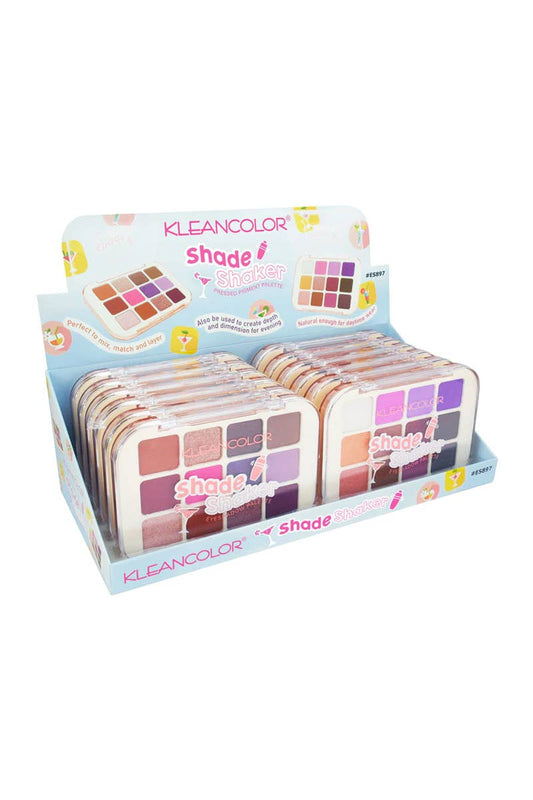Kleancolor ES897 Shade Shaker Pressed Pigment Palette - 12pc