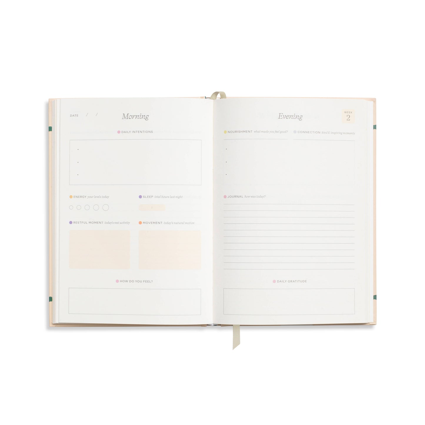 Guided Wellness Journal, Foiled, A5 Hardcover - Fairy Flies