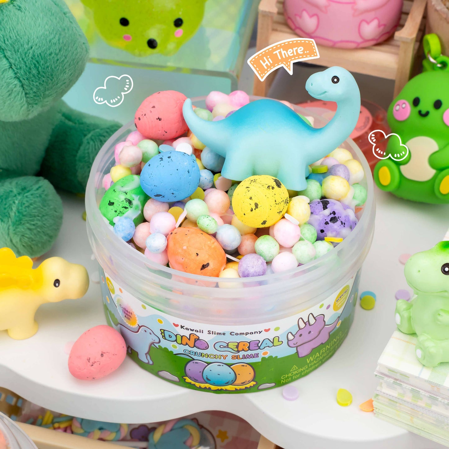 Dino Cereal Crunchy Slime (4pcs/case)