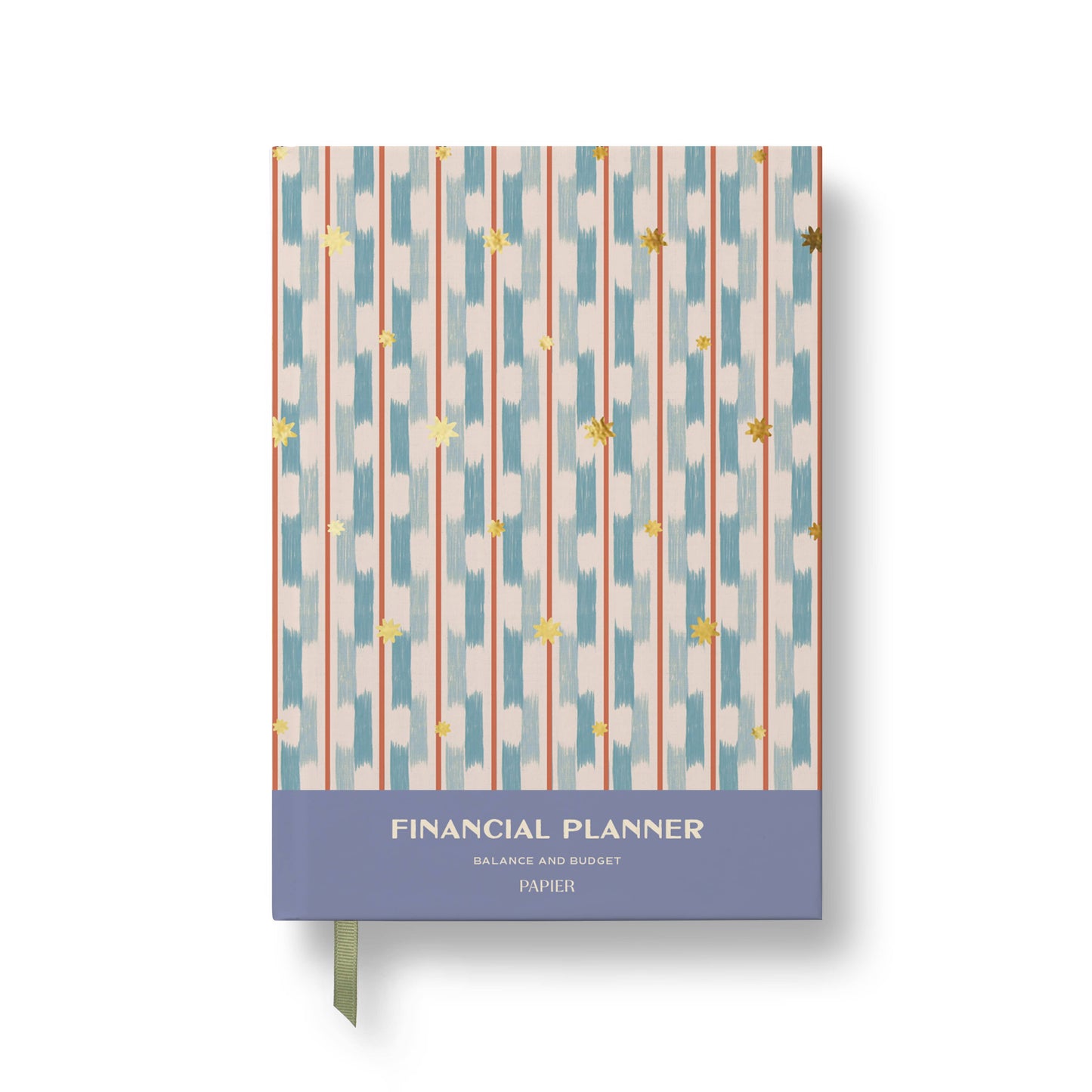 Guided Finance Planner, Foiled A5 Hardcover - Starry Ikat
