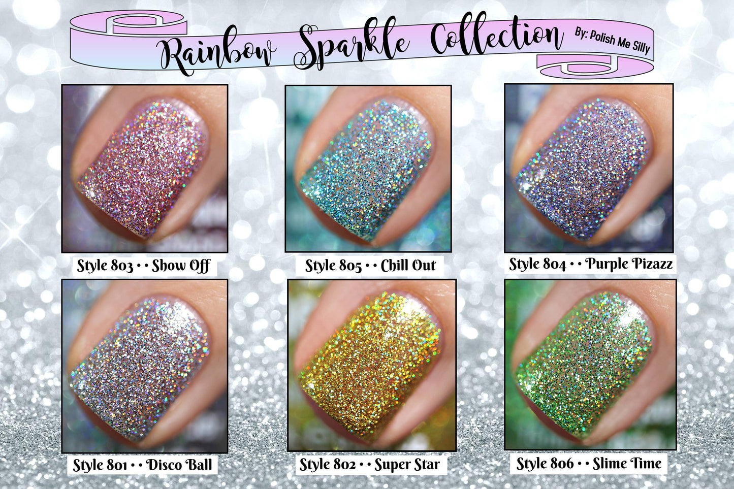 Show Off - Rainbow Sparkle Nail Polish