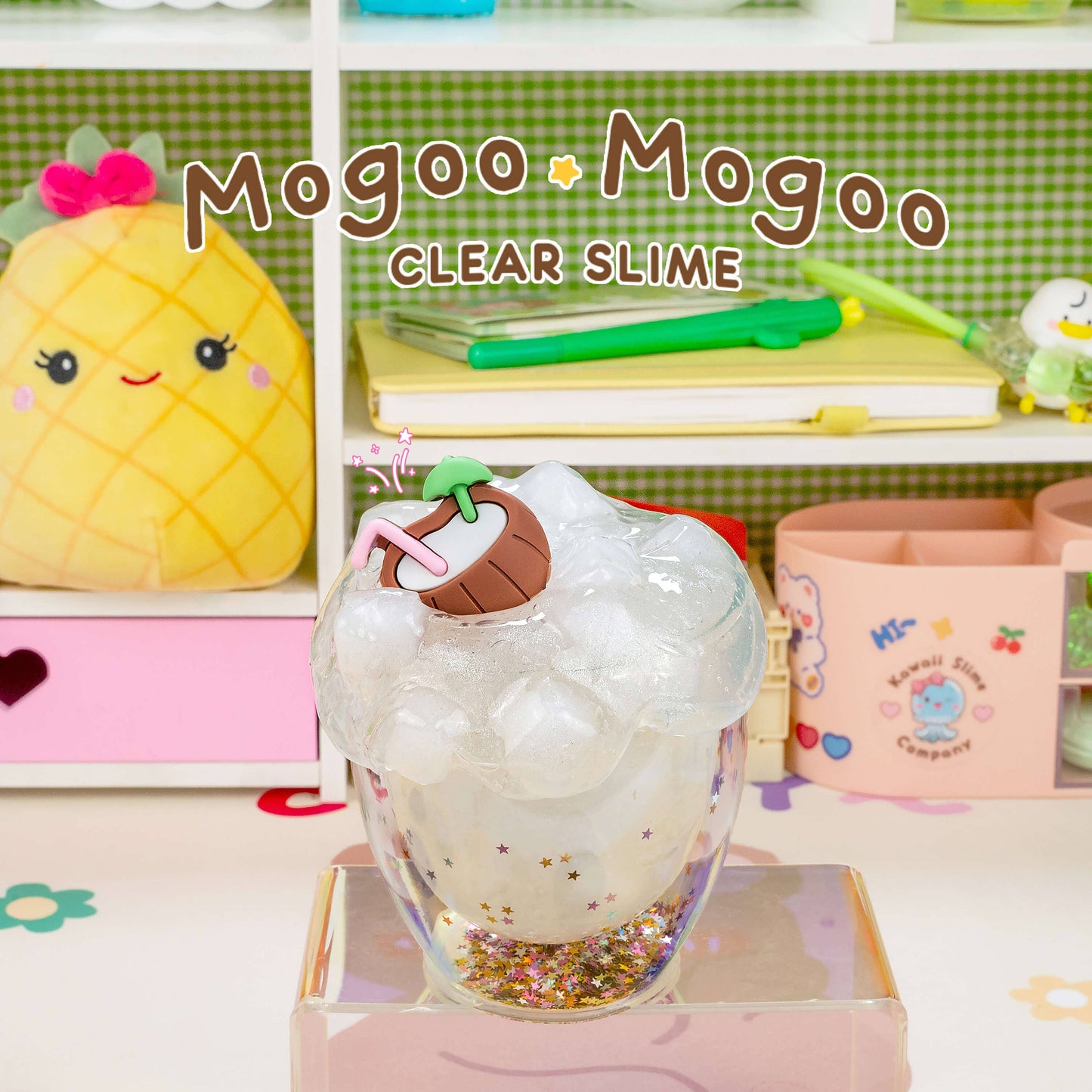 Mogoo Mogoo Coconut Jelly Cube Clear Slime