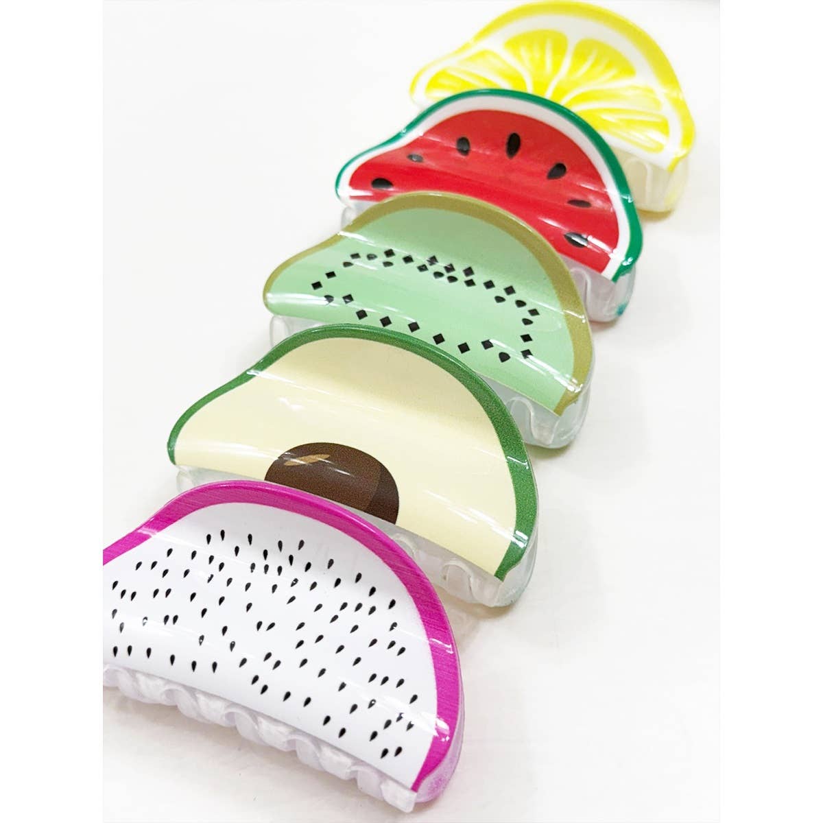 Fruit and Avocado Theme Hair Claw Clip