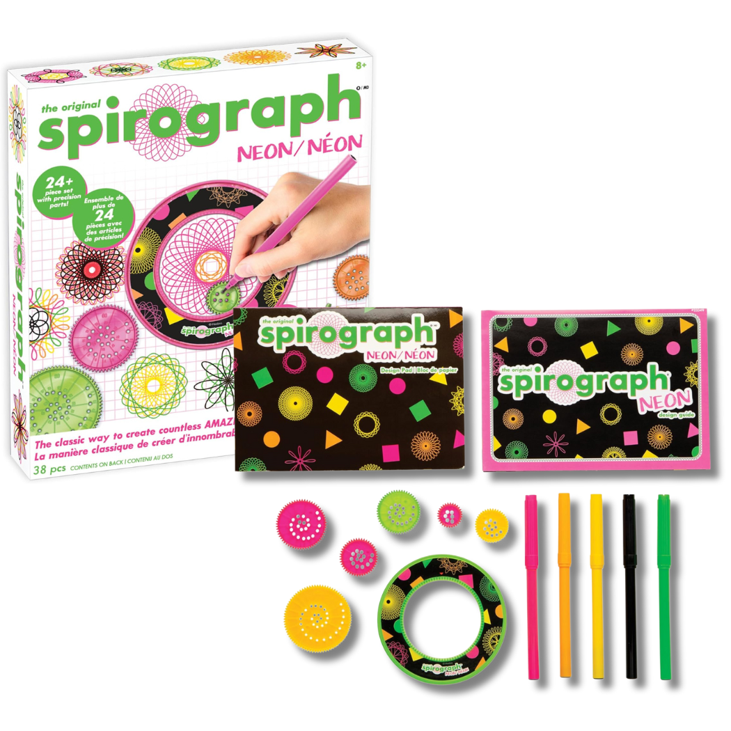 Spirograph - Neon - Art and Craft Kit for Kids