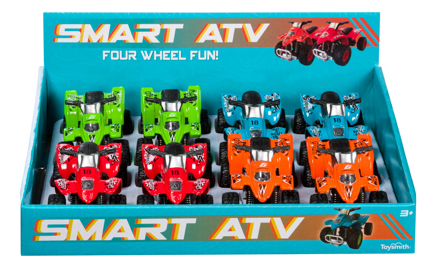 Smart ATV, Pull Back Toy, Assorted