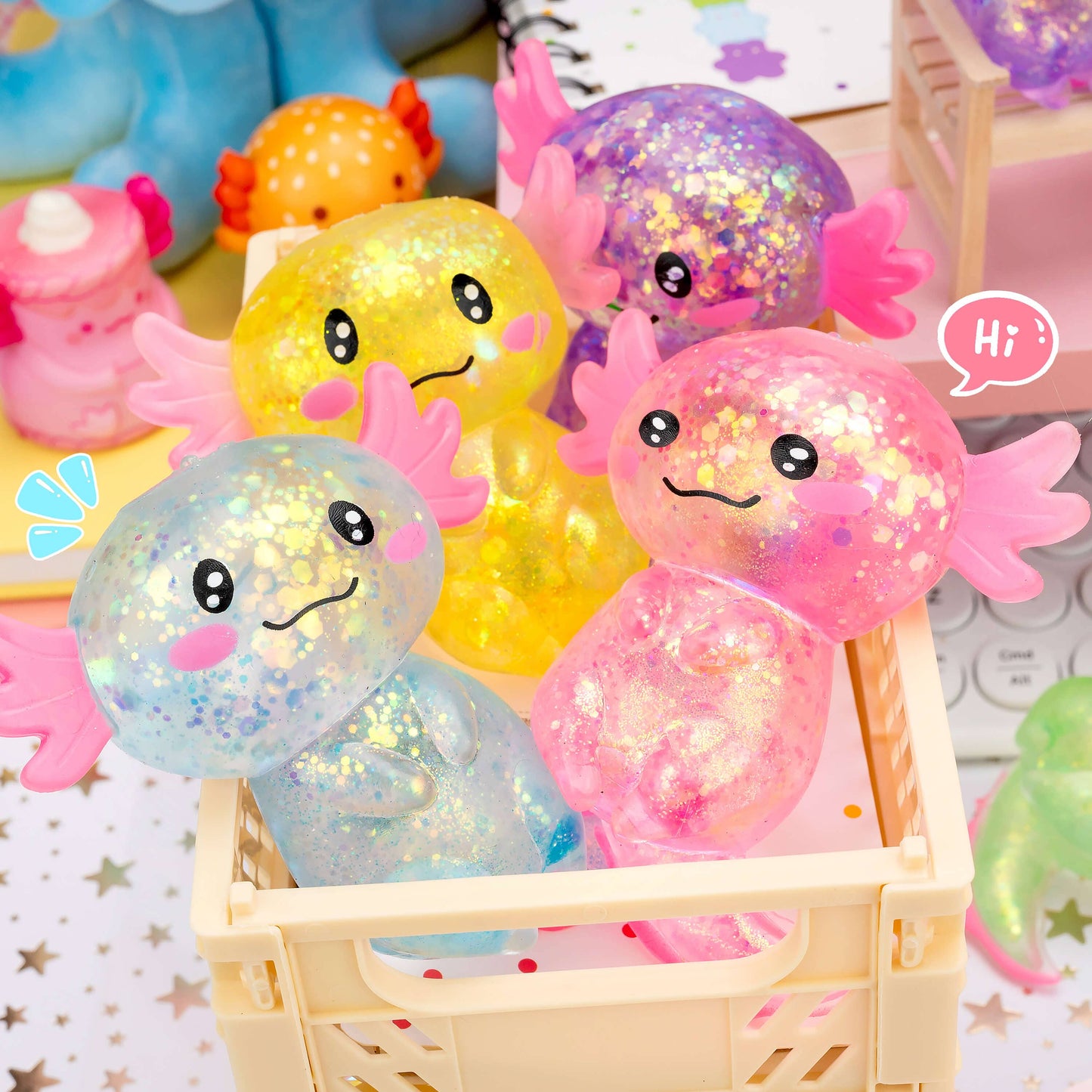 Gummy Axolotl Pets Sensory Squishy Toy (12pcs/case)