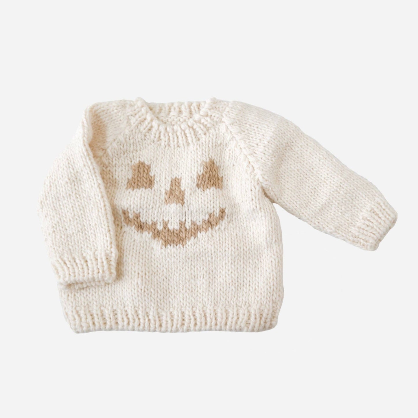 Jack-o-lantern Sweater Cream Halloween Fall Costume Baby Kid