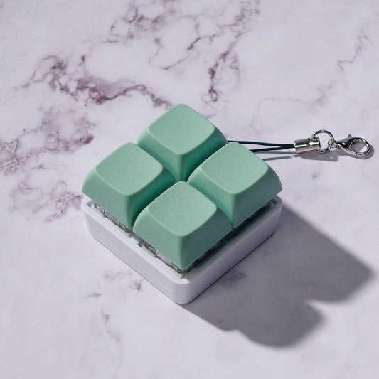4 Key Square Mechanical Keyboard Fidget Keychain