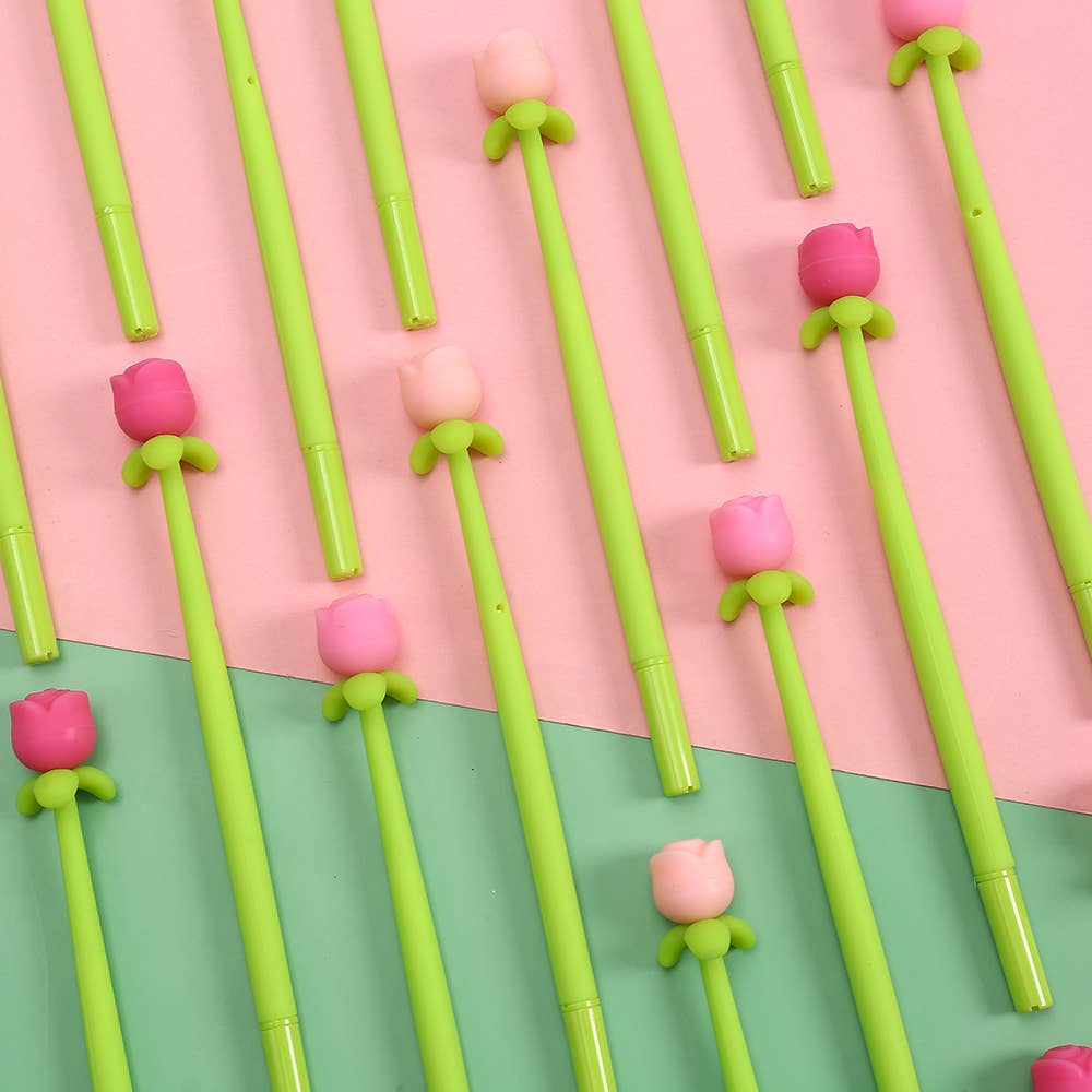 22679 ROSE WIGGLE GEL PEN-36