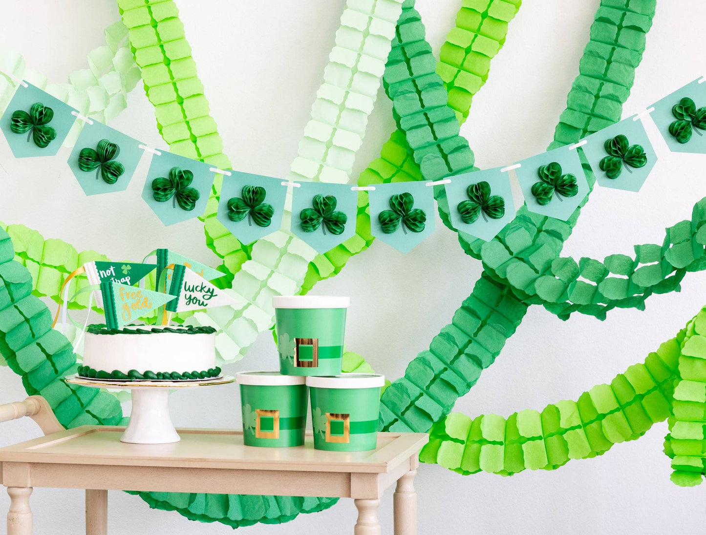 Honeycomb Shamrock Banner