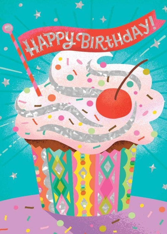 Cupcake Foil Card
