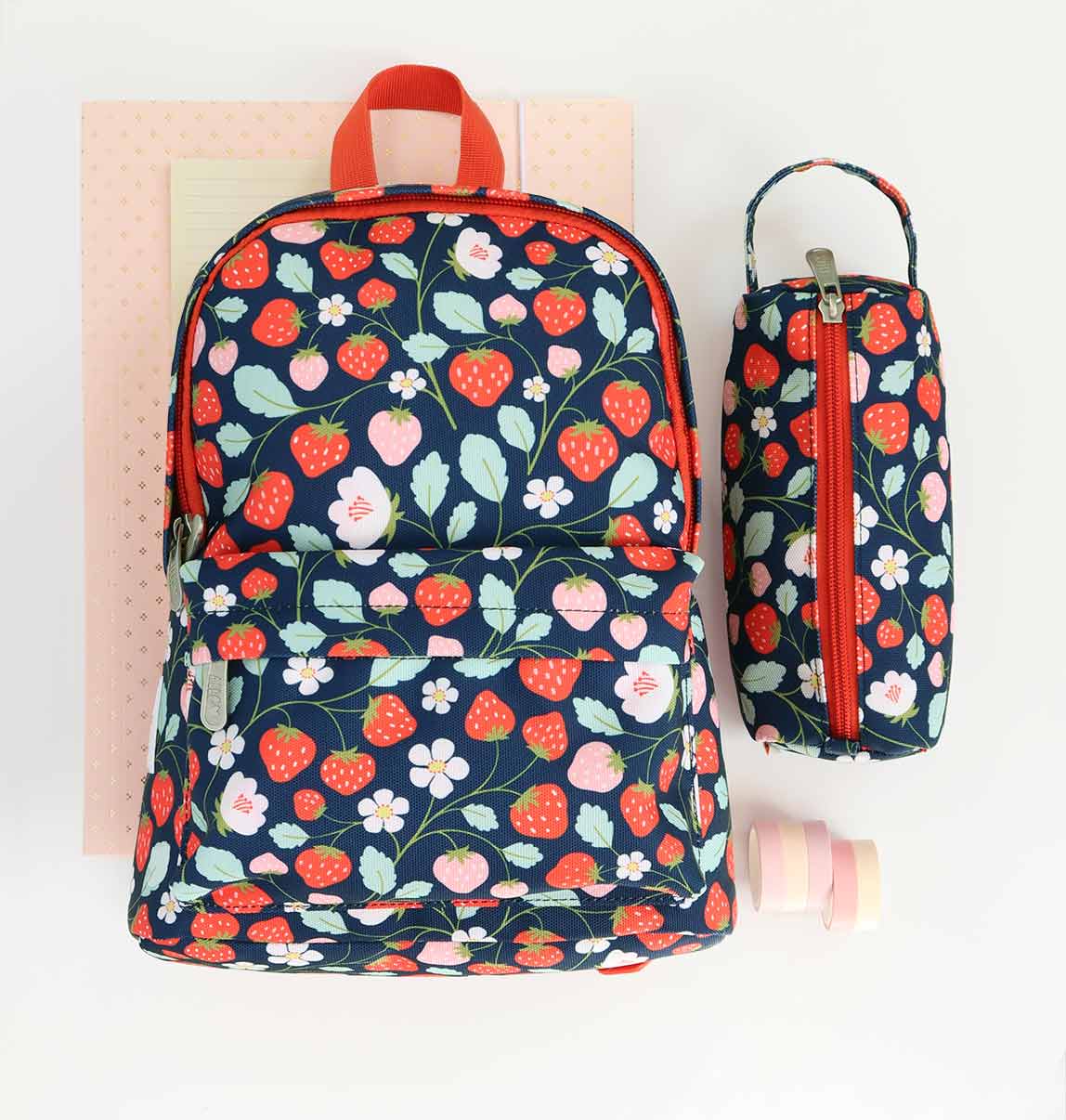 Kids pencil case: Strawberries