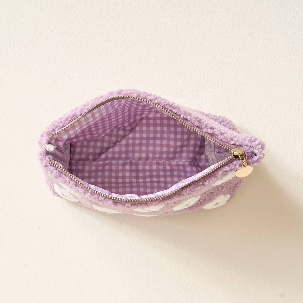 Teddy Pouch - Flower Purple