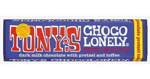 Tony's Chocolonely 42% M/C w/Pretzel & Toffee Bar1.66oz 20ct
