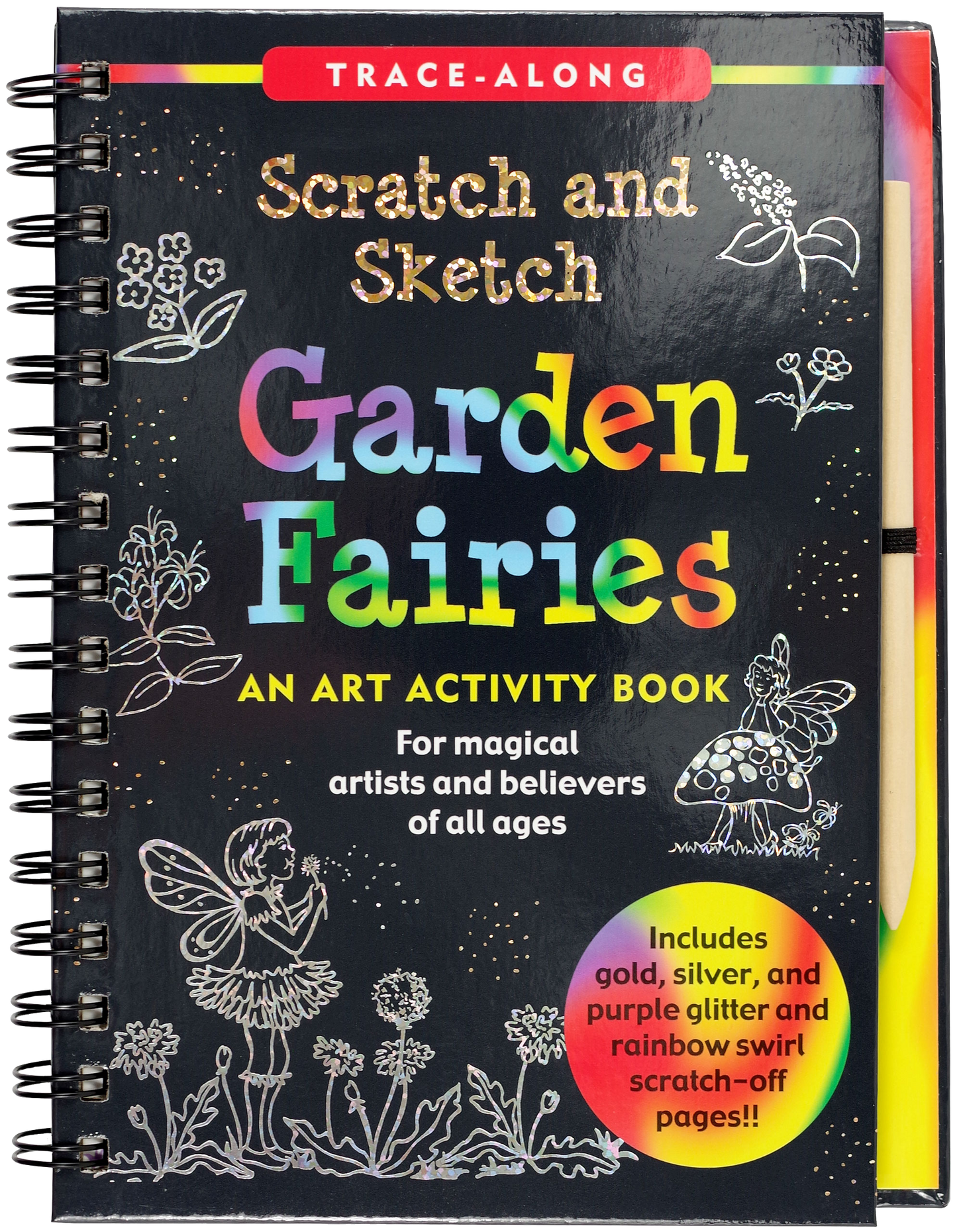 Scratch & Sketch™ Garden Fairies (Trace Along)