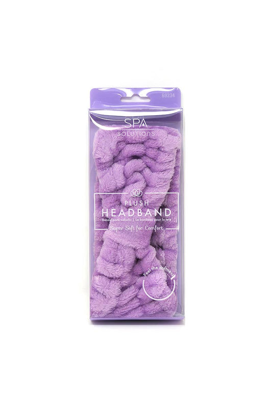 CALA 69234 Lavender Plush Bow Headband - 6pc