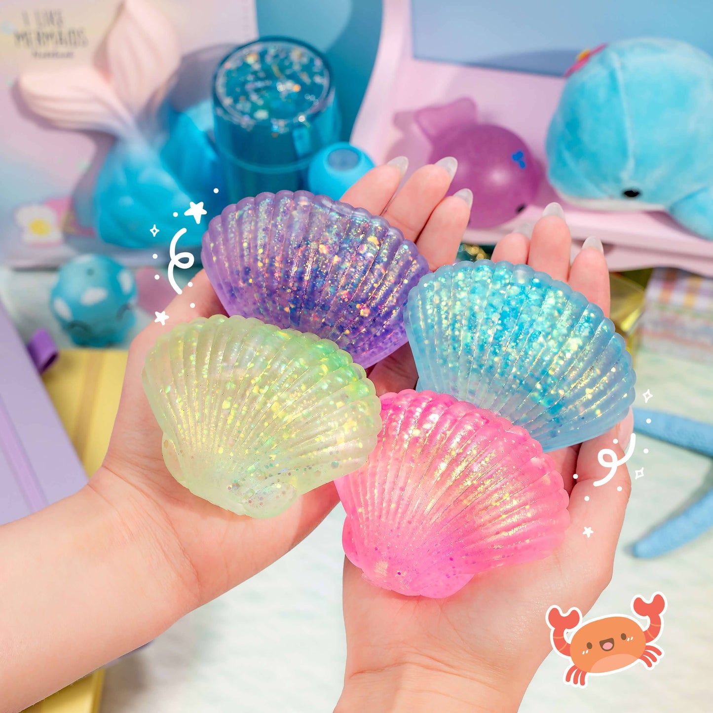 Squishy Seashells By The Seashore (12pcs/case)