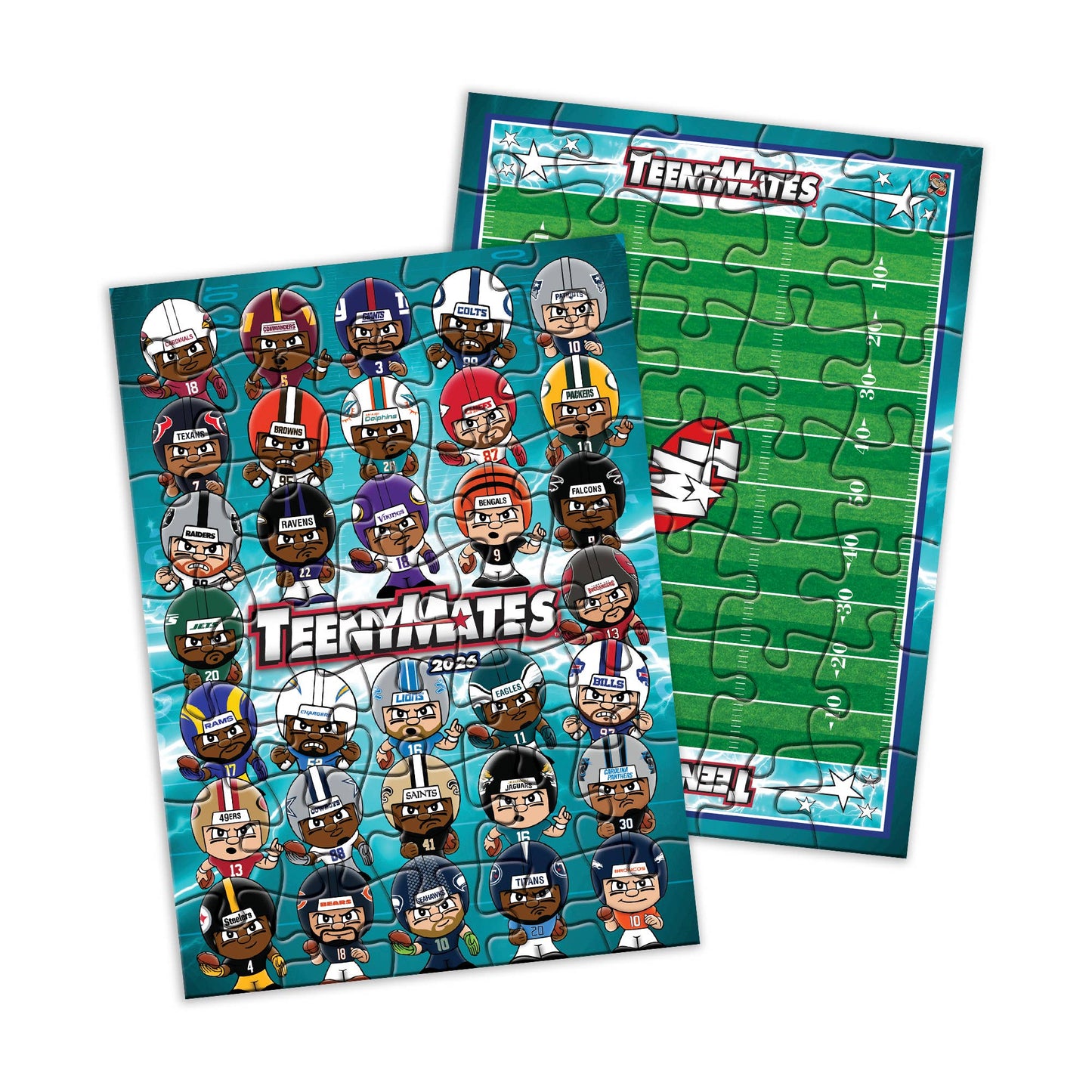 NFL TeenyMates Gravity Feed Display 2026 – 32ct Blind Bag