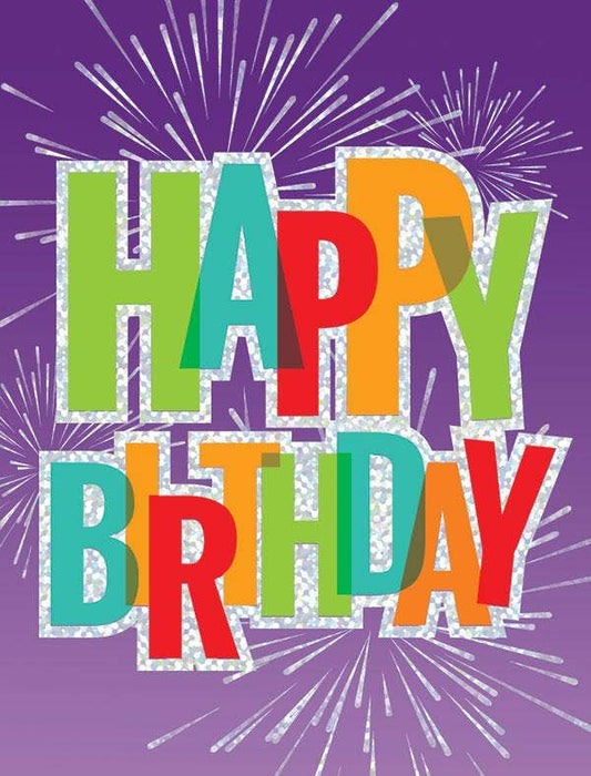 Happy Birthday Foil Gift Enclosure