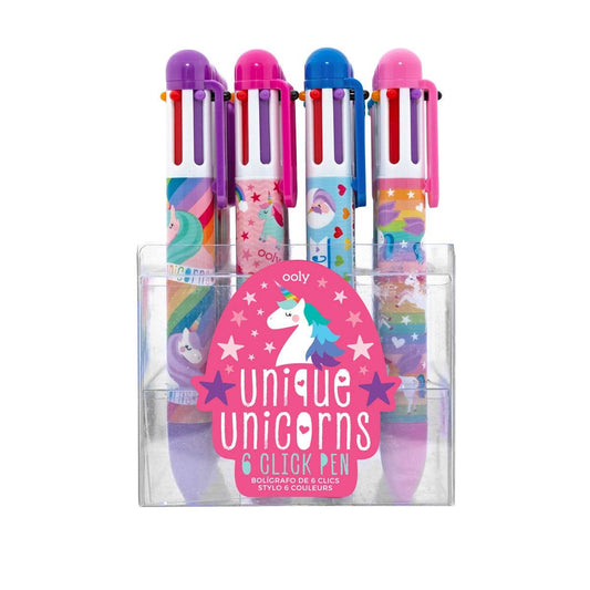 Unique Unicorns: 6 Click Pen (Assorted Display of 24 Units)