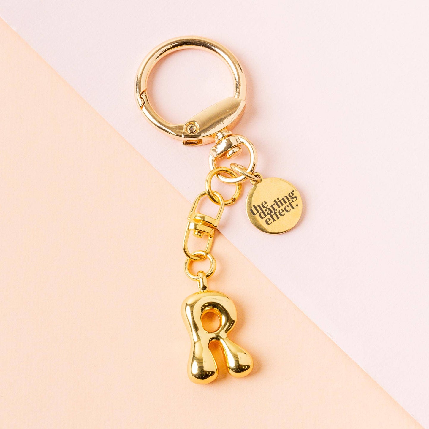 Bubble Letter Keychain Bag Charm-R