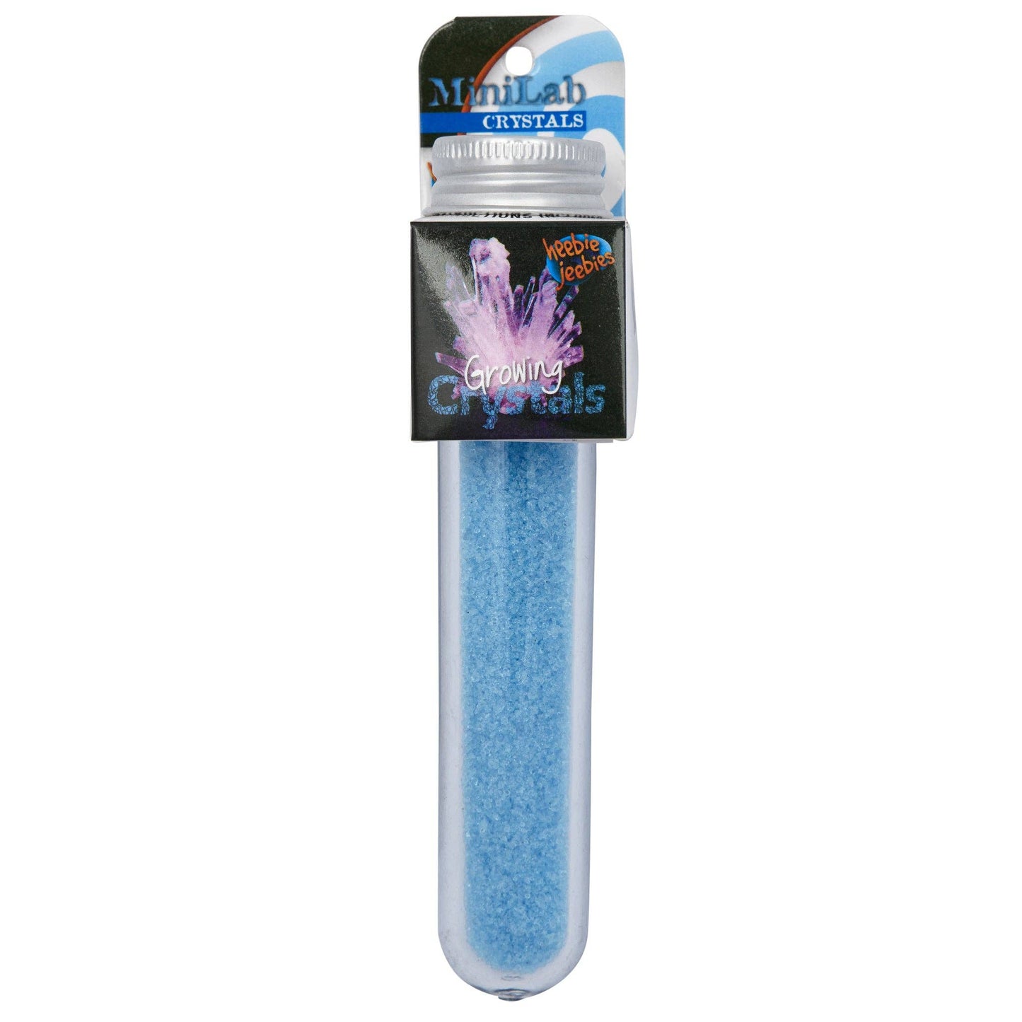 Growing Crystals in Scientific Test Tube