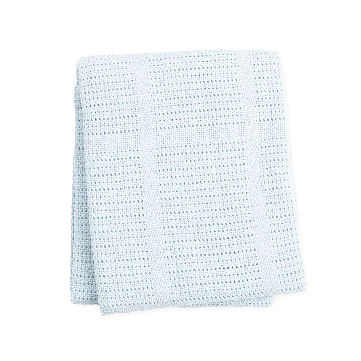 Cellular Baby Blanket – Blue- 100% Cotton (40" x 30")