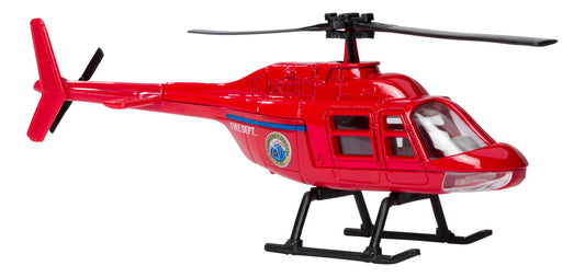Toysmith Fire Helicopter-Die Cast Metal Scale Model