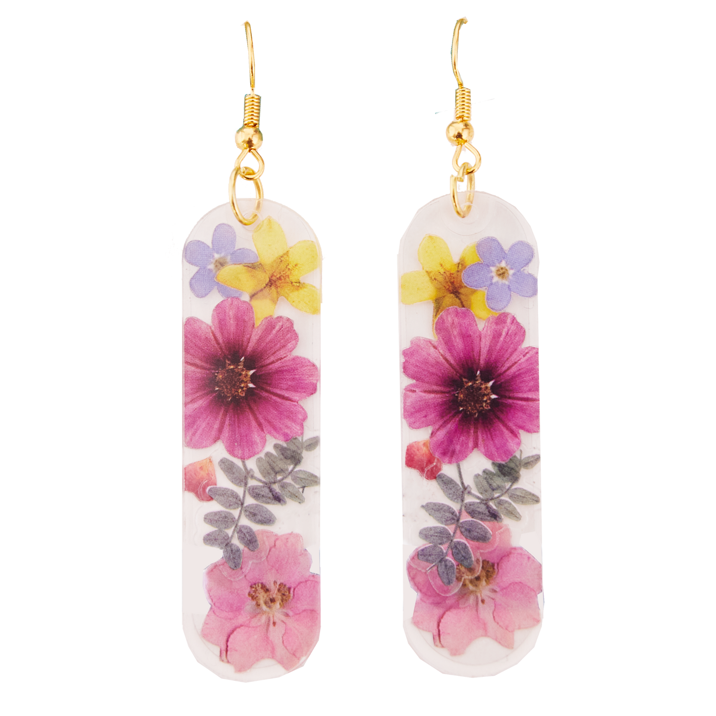 Pressed Floral Earrings - Adult Craft Kit Makes 3 Pairs