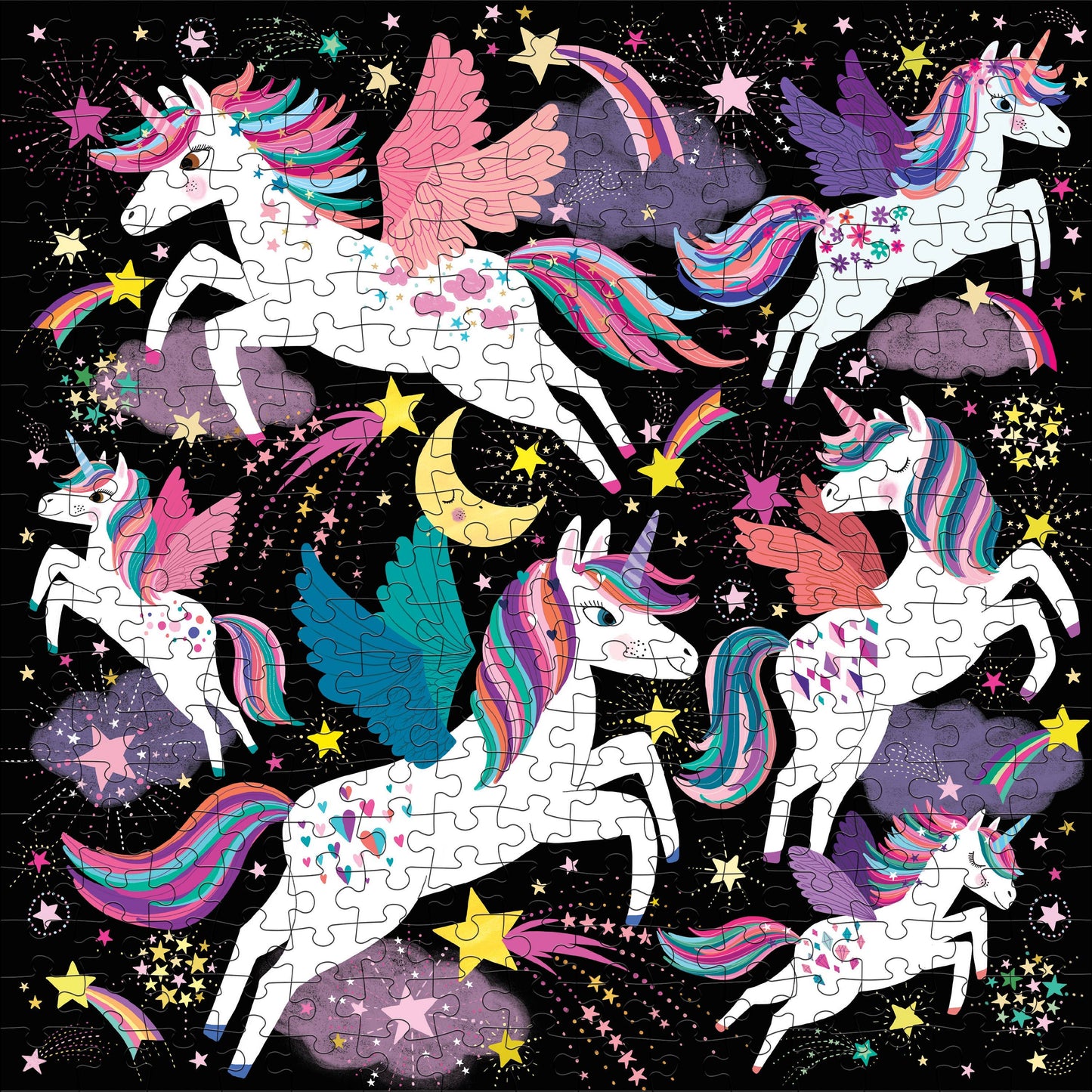 Unicorns Illuminated 300 Piece Glow in the Dark Puzzle