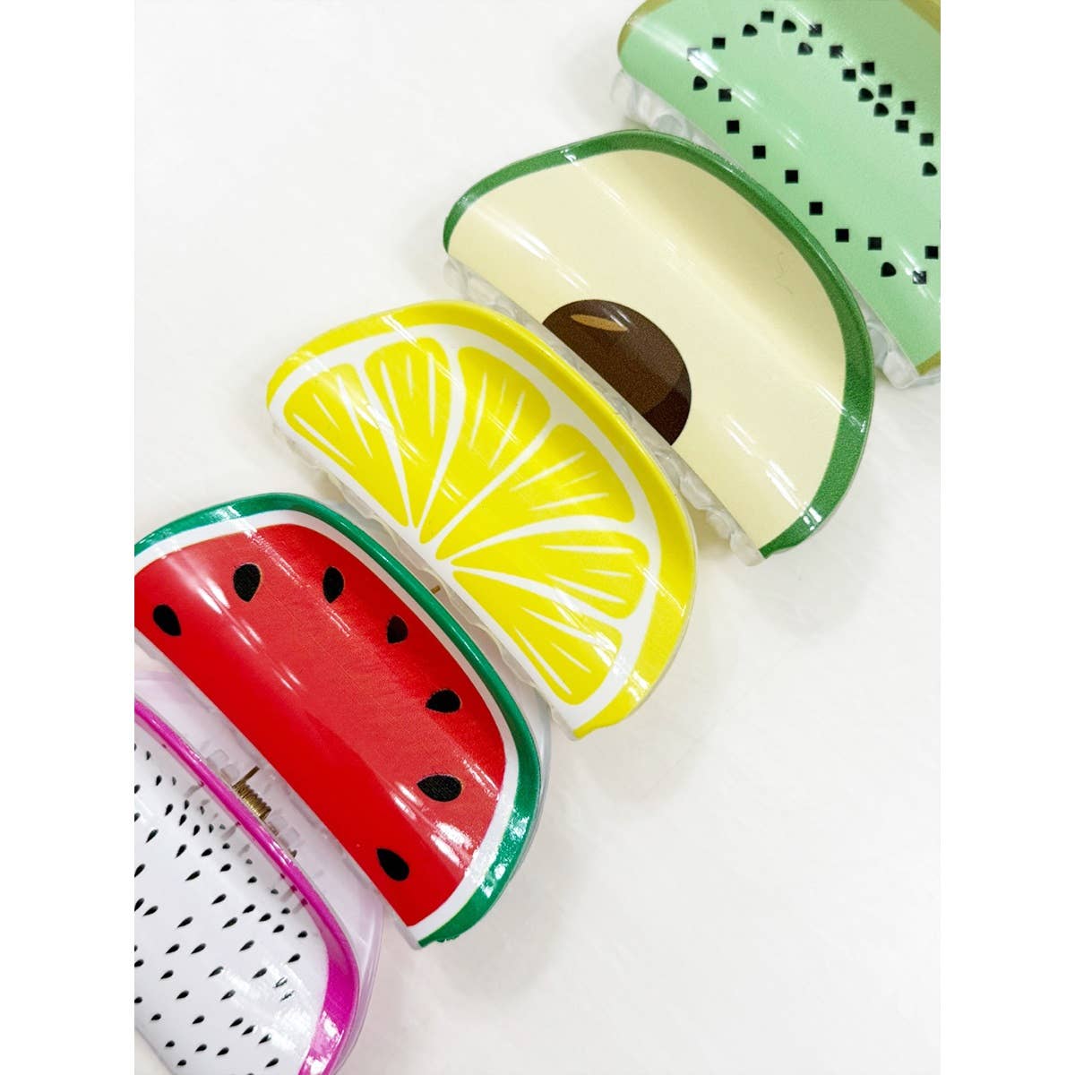Fruit and Avocado Theme Hair Claw Clip