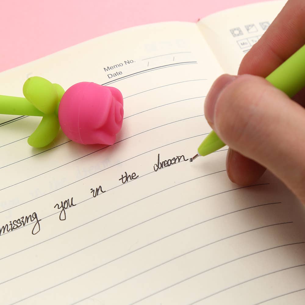 22679 ROSE WIGGLE GEL PEN-36
