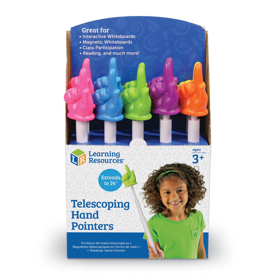 Telescoping Hand Pointers, Set of 10 in Display