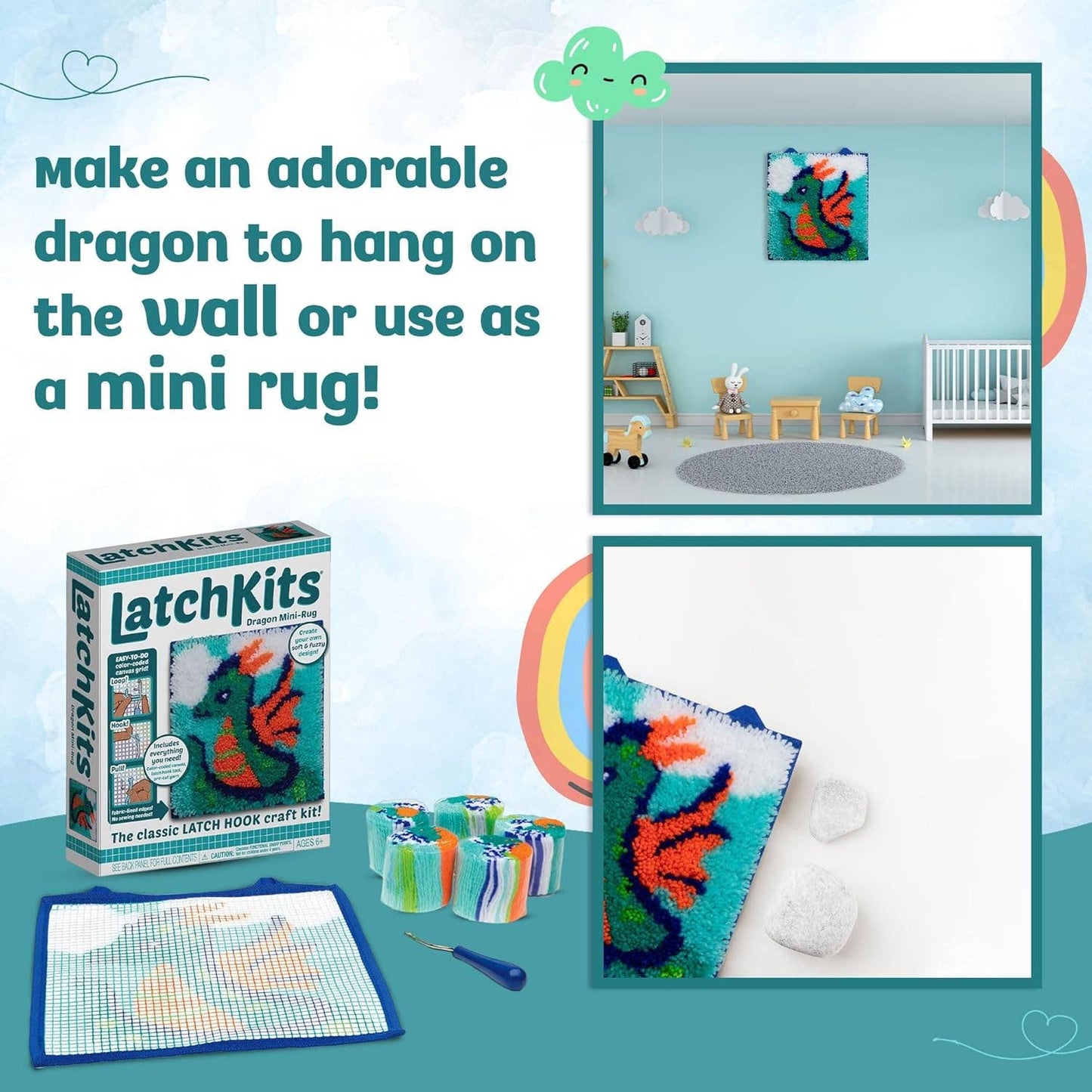 Latchkits Craft Kits - Dragon - Kids Arts and Crafts
