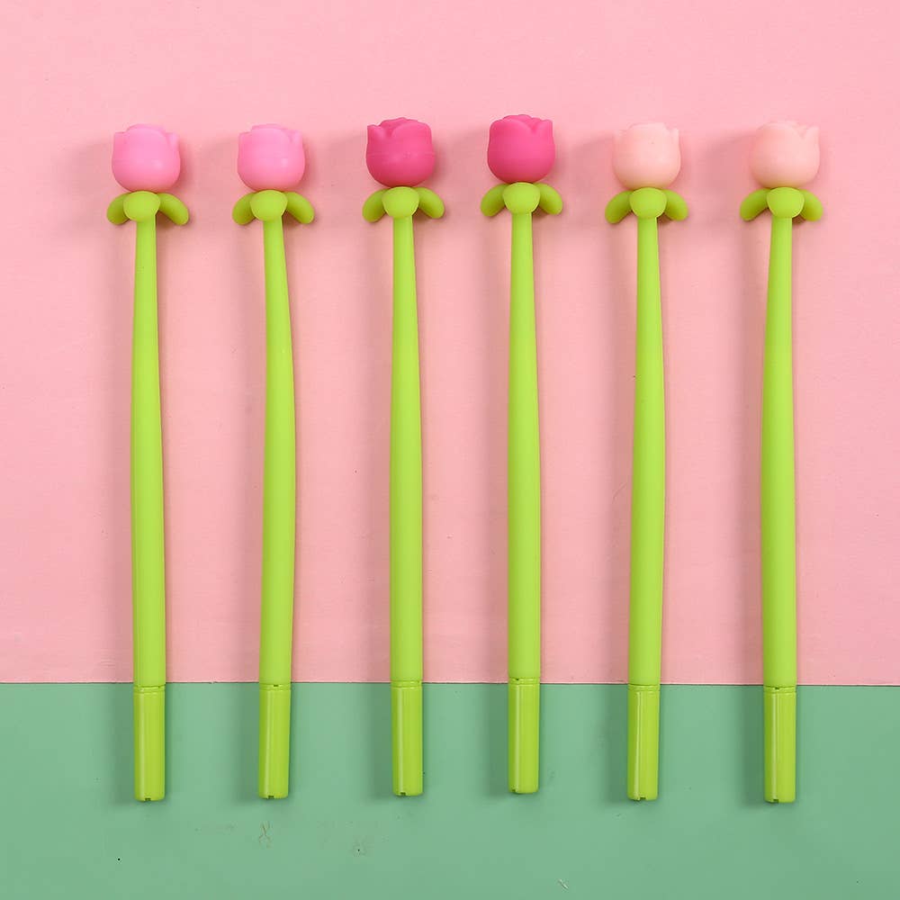 22679 ROSE WIGGLE GEL PEN-36