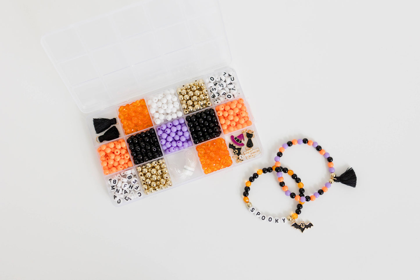 Halloween Spooky Season DIY Stretchy Bracelet Craft Kit