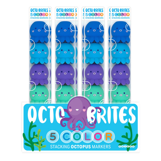 OCTO BRITES  STACKABLE MARKERS - DISPLAY OF 12